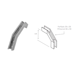 Curva vertical externa para perfilado